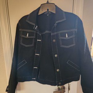 Size M Black Denim Jacket